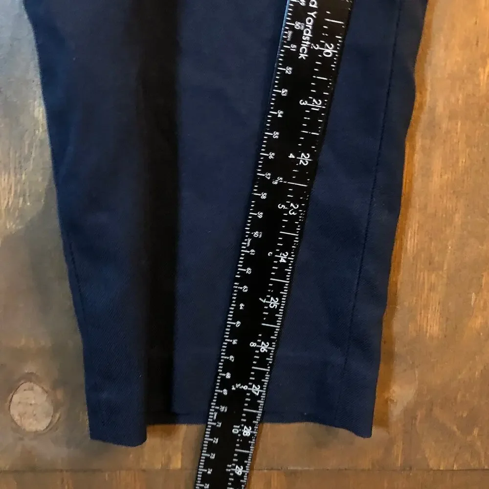 Banana Republic Mens Pants Navy Blue Slim Fit Stretch 33 Short